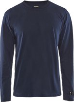 Blaklader Vlamvertragend T-shirt lange mouwen 3483-1737 - Marineblauw - L