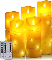 Led Kaarsen | 5 Stuks | Batterij | Timer | Afstandsbediening | Lichtketting