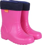 Roze, geïsoleerde kinderregenlaarzen DINO F2 Demar 28-29