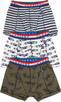 Claesen's Jongens 3-pack Boxershort -Multicolor Marine Groen- Maat 128-134