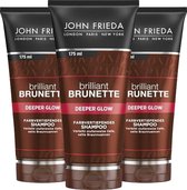 John Frieda Brilliant Brunette Deeper Glow Shampoo Multi Pack - 3 x 175 ml