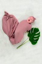MyJalou | Baby Inbakerdoek / Swaddle | Dusty Pink Roze