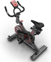 BirlawÂ® Professionele Hometrainer Fiets - Met Hartslagmeter - Indoor - Fietstrainer - Zwart / Rood
