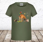 Meisjes T-shirt beestenboel -James & Nicholson-122/128-t-shirts meisjes