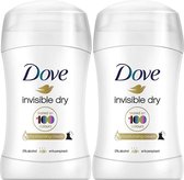 Dove Invisible Dry Deodorant Vrouw - Anti Transpirant Deodorant Stick met 0% Alcohol en 48 Uur Zweetbescherming - Bestverkochte Deo - 2 Stuks