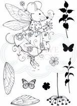 Stempel - Creative Expressions - Pink ink A6 - Clear stamp - fairy mouse