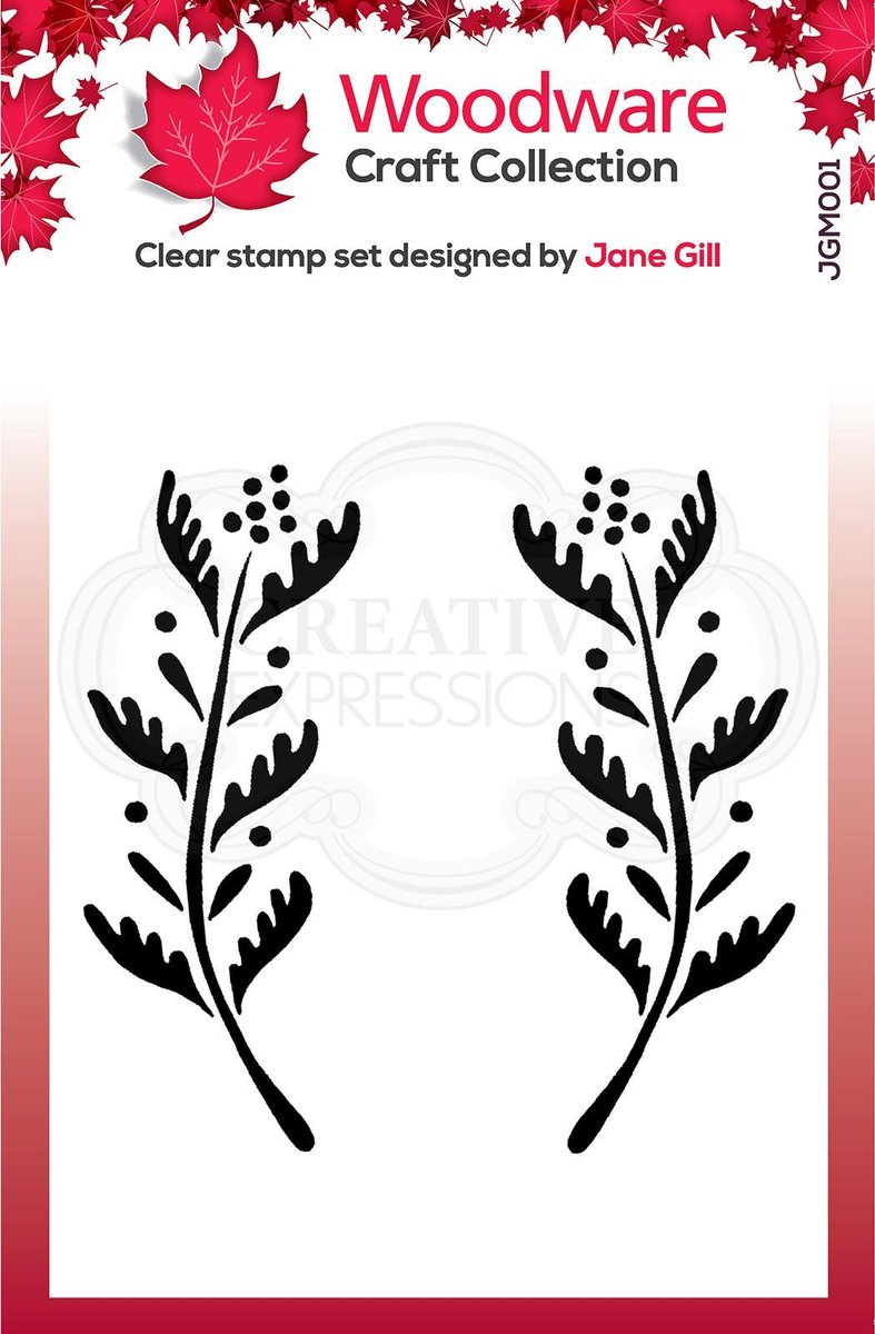 Woodware Clear singles Ellie leaf