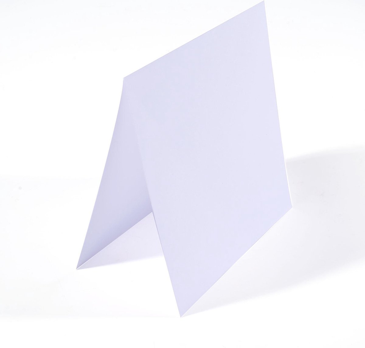 Florence Blanco Dubbele Kaarten - Wit - 15,5 x 15,5 cm - 25 st. - Glad - 200 g