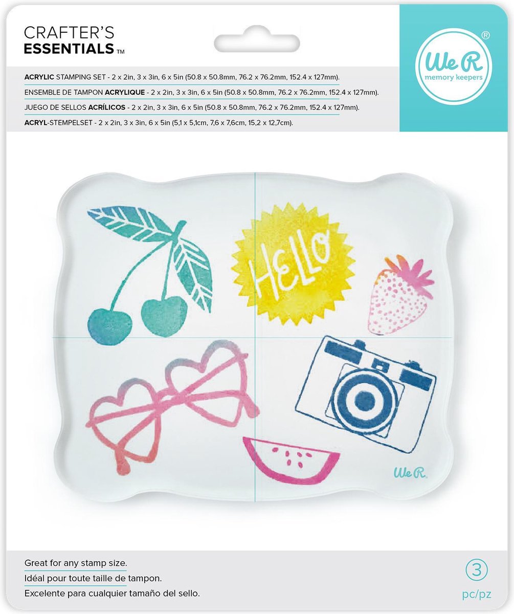 We R Memory Keepers acrylic stamp block set
