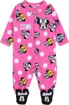 Warme, roze rompertjes met stippen Minnie Mouse Disney 92