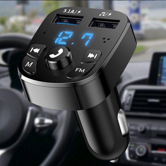 Transmetteur FM Bluetooth VA - Chargeur voiture - Kit voiture - Mains  libres - MP3 