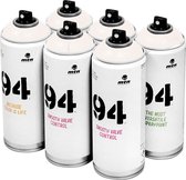 MTN 94 Jaima Brown - lichtbruine spuitverf - 6 stuks - 400ml lage druk en matte afwerking