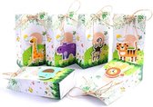 Boîtes à distribuer animaux 12 pièces - Boîtes à friandises pour cadeaux à distribuer - Sacs de fête Fête d' Enfants