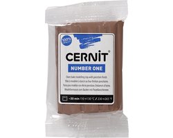 Cernit Boetseerklei - Modellering Klei - Kneedbare Klei - Ovenhardende Klei - Zelfhardende Klei - Porseleinlook - Luchtdrogende Klei - Taupe Klei - Taupe (812) - 56 Gram