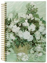 D5346-2 Van Gogh Notitieboek spiraal Witte Rozen