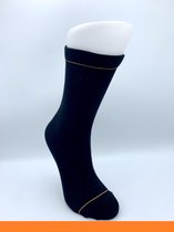 Uniq Socky 4 Paar - Hoog Oranje (Zwart) (41-45) | Makkelijk Sorteerbare Sokken