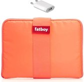 Fatboy – tablet hoes – Fatboy tuxedo oranje – inclusief - USB stekker - 28,5 cm x 22 cm – hoes tablet