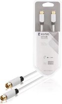 König KNS41000W20 Antennekabel F Male - Male 2,00 M Wit
