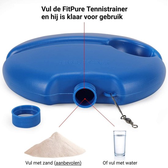 FitPure Tennistrainer : Tennisbal aan Elastiek