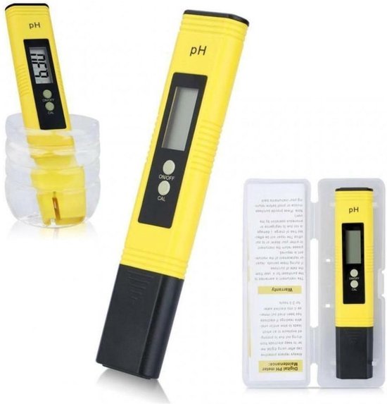 Digitale PH Meter incl opbergbox - LCD Geel Prof. / PH Meter JMS