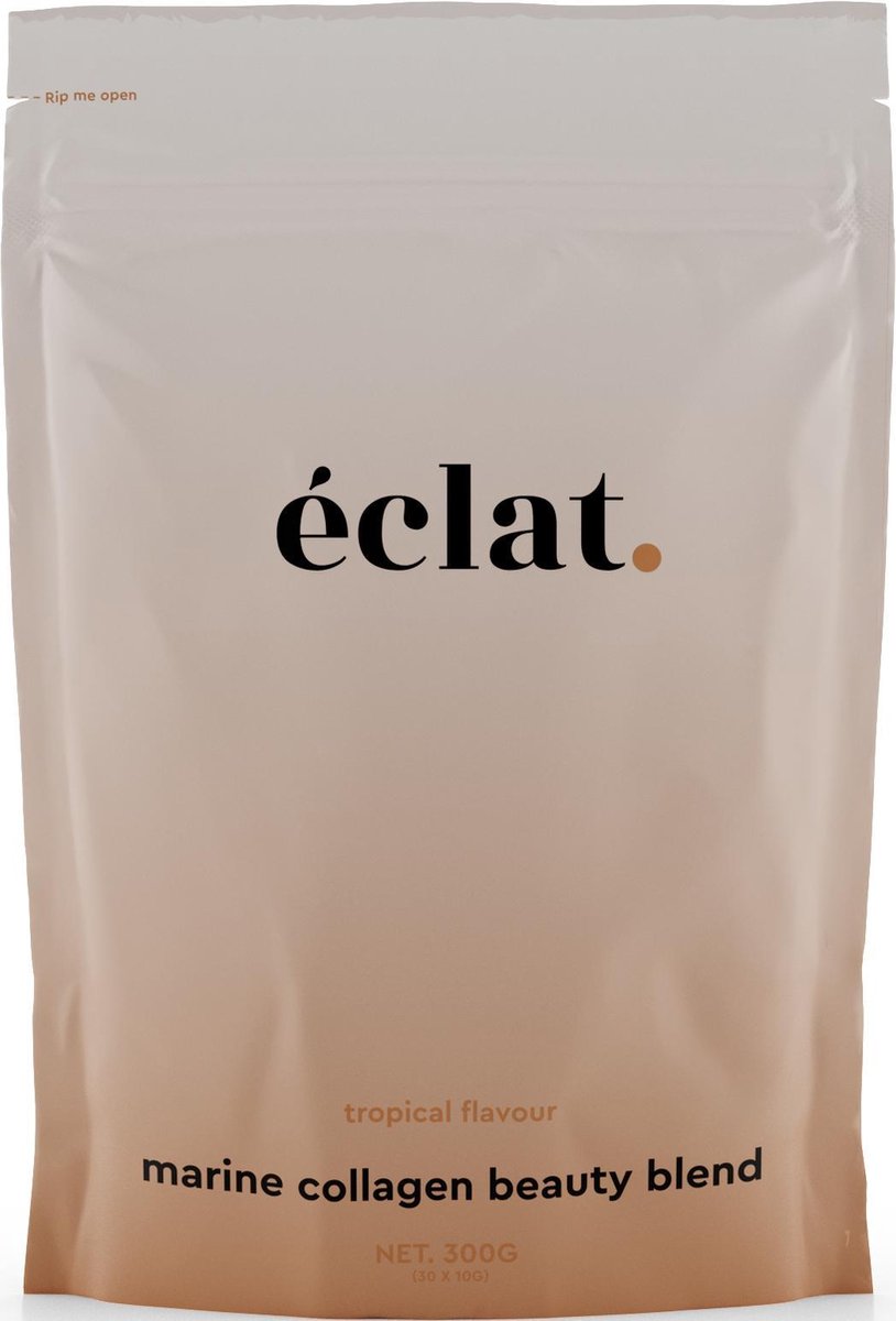Goedkoopste éclat Marine Collagen Beauty Blend ® (30 sachets met 6 gram type 1 en 3 vis collageen peptides) - Collageen poeder - Collageen supplement