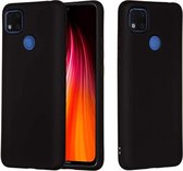 Silicone hoesje Geschikt voor: Xiaomi Redmi 9C -  zwart