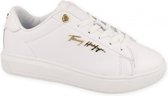 TOMMY HILFIGER dames Signature Leather sneaker White    WIT 38