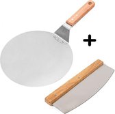 Sybra® Pizzaschep - Pizzasnijder - Pizzaschep voor bbq - Pizza schep