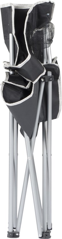 Bo-Camp - Vouwstoel - Compact - Staal - Zwart