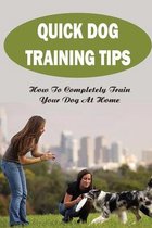 Quick Dog Training Tips: How To Completely Train Your Dog At Home