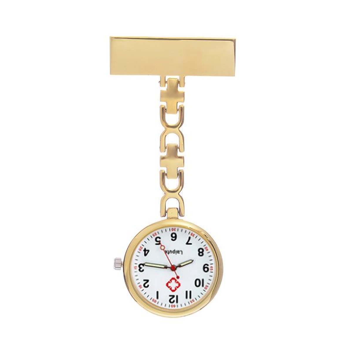 POWERZ® verpleegster horloge, zuster horloge, goud kleur