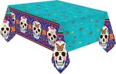 Amscan Tafelkleed Day Of The Dead 120 X 180 Cm Turquoise/paars