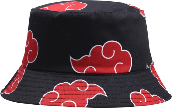 Resultaat Vervelen scheuren Akatsuki Hoed - Bucket Hat - Vissershoedje - Naruto - Sasuke - Itachi -  Madara -... | bol.com