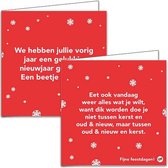 Omdenken kerstkaartenboxje - set 1 - 4x5 stuks