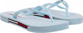 TOMMY HILFIGER ESSENTIAL FLAT BEACH TEENSLIPPER DAMES Babyblauw 36