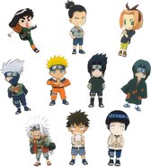 Koelkastmagneten - Zinaps Naruto 10 koelkastmagneten met Chibi-figuren (WK 02131)