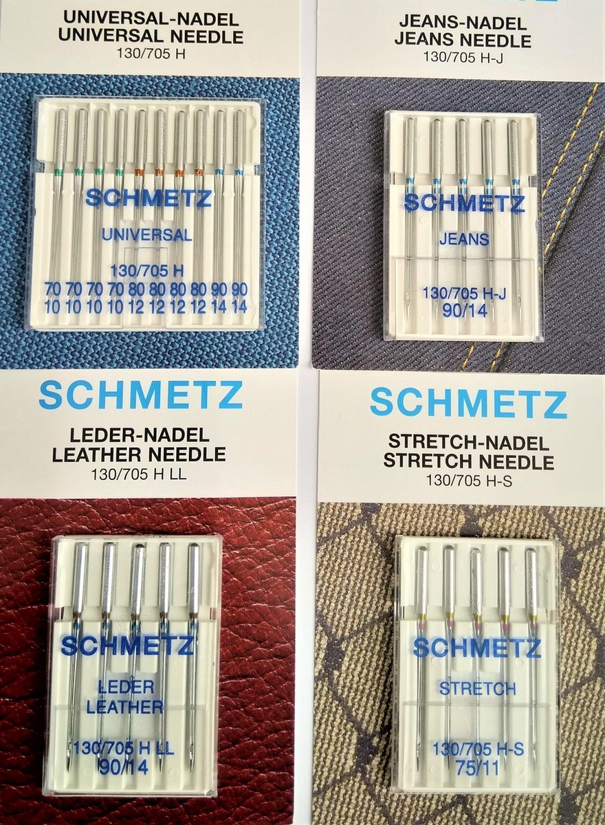 Set d'aiguilles pour machine à coudre Schmetz