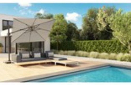 Platinum Challenger T2 Zweefparasol SET 3x3 Antraciet met 90KG VOET OP WIELEN en AFDEKHOES