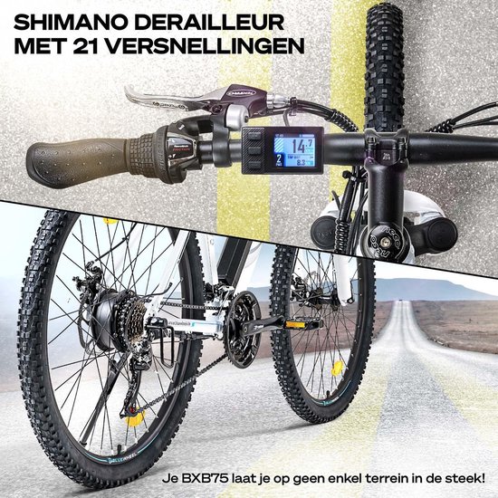 BLUEWHEEL E-bike 27,5“ \u0026 29“ I Duits Kwaliteitsmerk | EU-conform  E-mountainbike 21 Versnellingen \u0026 Achterwielmotor Voor 25 Km/h | Fiets Met  MTB | De Beste Keuze