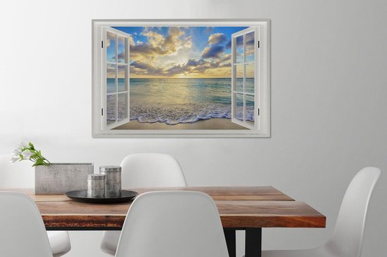 Peintures sur toile See Through - Water - Mer - 90x60 cm - Décoration murale