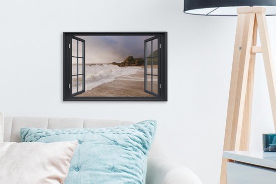 Peintures sur Toile See Through - Mer - Plage - 30x20 cm - Décoration murale