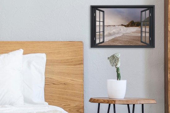 Peintures sur Toile See Through - Mer - Plage - 30x20 cm - Décoration murale