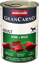 Animonda Grancarno Adult Rund + Wild 6 x 400 gram ( Hondenvoer )