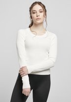 Urban Classics Sweater/trui -XS- Wide Neckline Creme