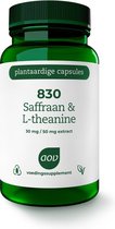 AOV 830 Saffraan & L-theanine - 30 vegacaps - Kruiden - Voedingssupplement
