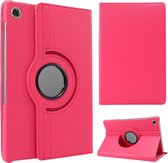 Tablet hoes geschikt voor Lenovo Tab M10 Plus (2de generatie) - Draaibare Book Case Cover - 10.3 inch (TB-X606) - Donker Roze