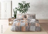 Mistral Home - Dekbedovertrek Unique Patchwork - 100% katoen - 200x200+2x65x65 cm - Beige