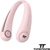 TipsTops Draagbare Gezichtsventilator Nek Ventilator - Hoofd Airco Verkoeling Mini Koptelefoon Waaier Roze