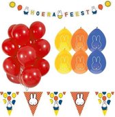 Nijntje Verjaardag! | Dick Bruna | Nijntje | Verjaardag | Kinderen | Decoratie | Versiering | Slingers | Ballonnen | Baby | Nijntje party