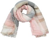 Yehwang - Scarf Check Me Out - Pink & Grey
